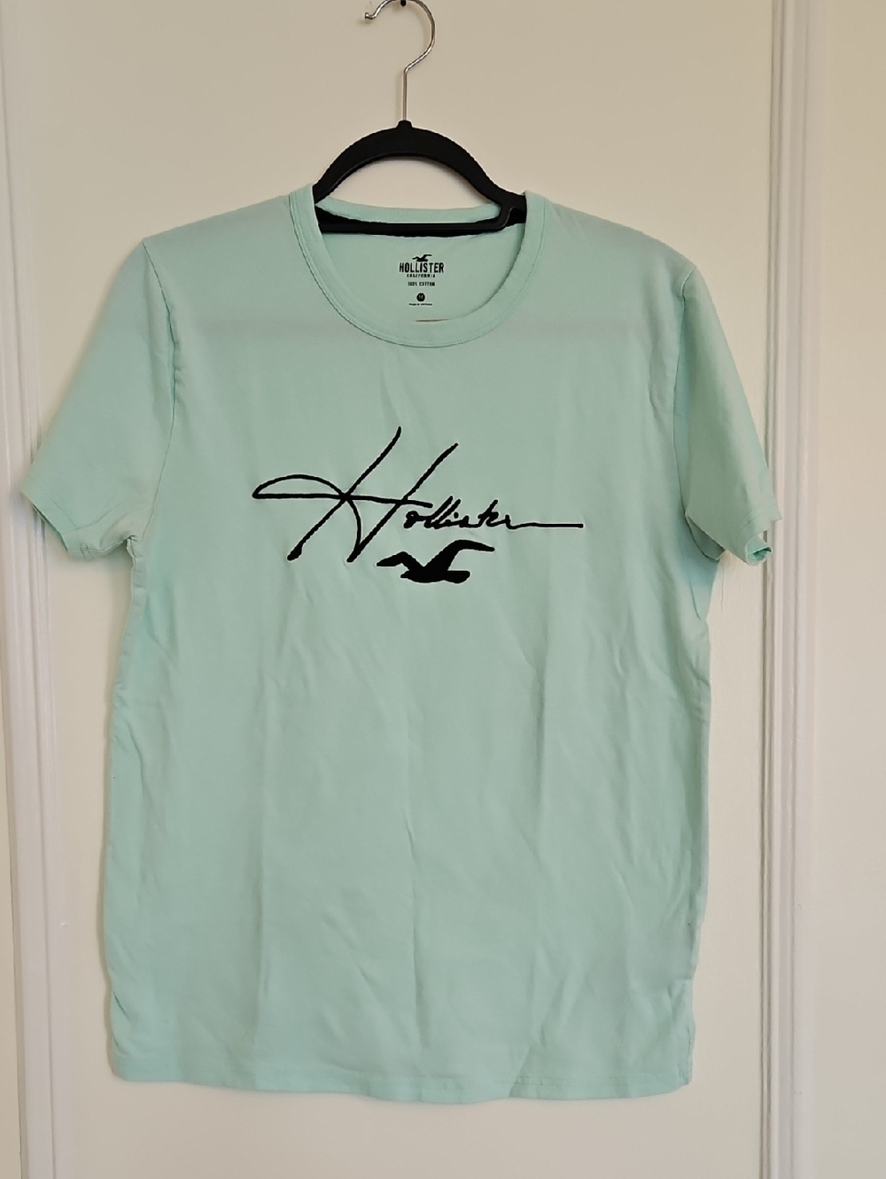 Hollister Mint Green Crewneck Logo Tee